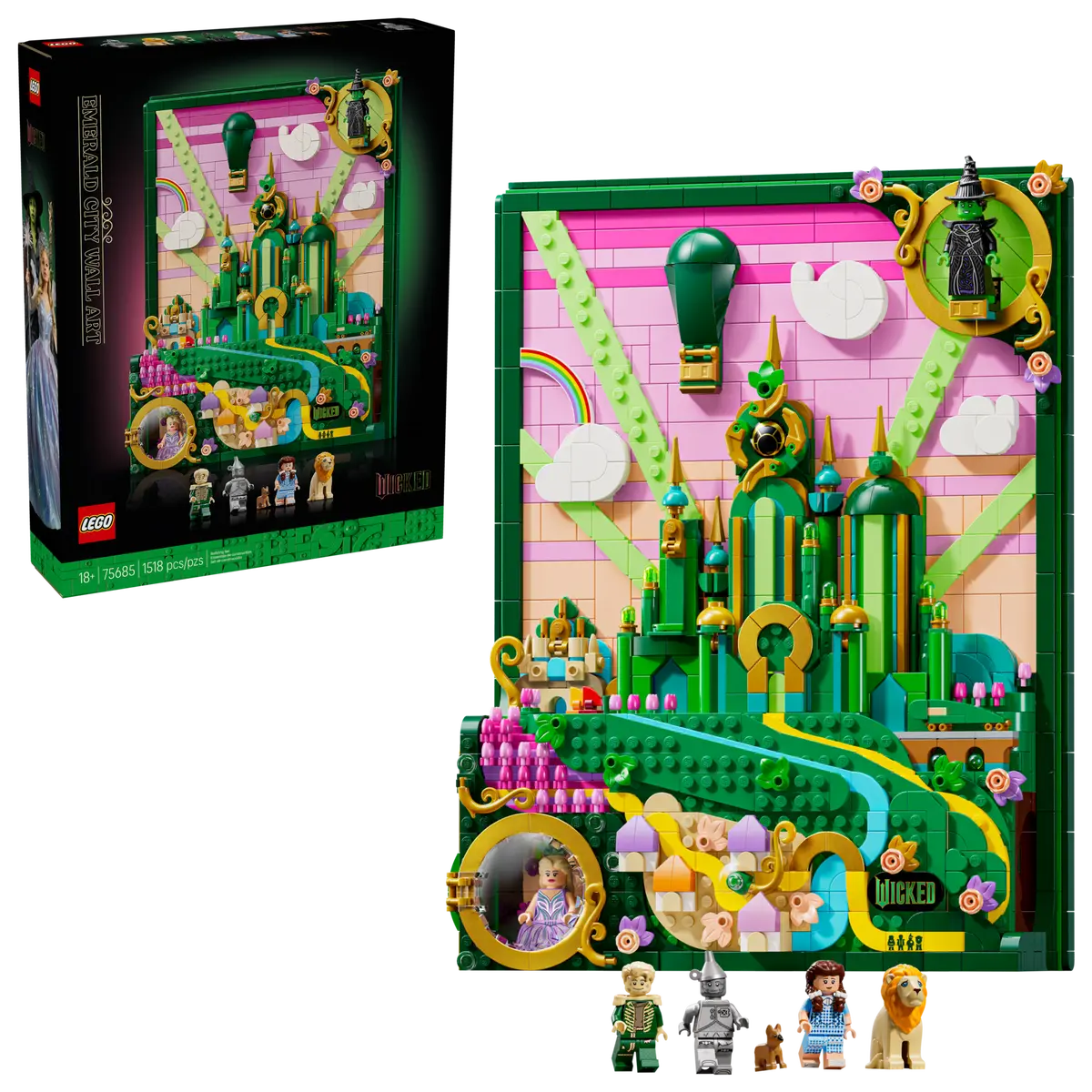 LEGO Wicked 75685 Emerald City Wall Art