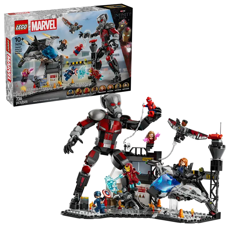LEGO Super Hero 76314 Captain America: Civil War Action Battle