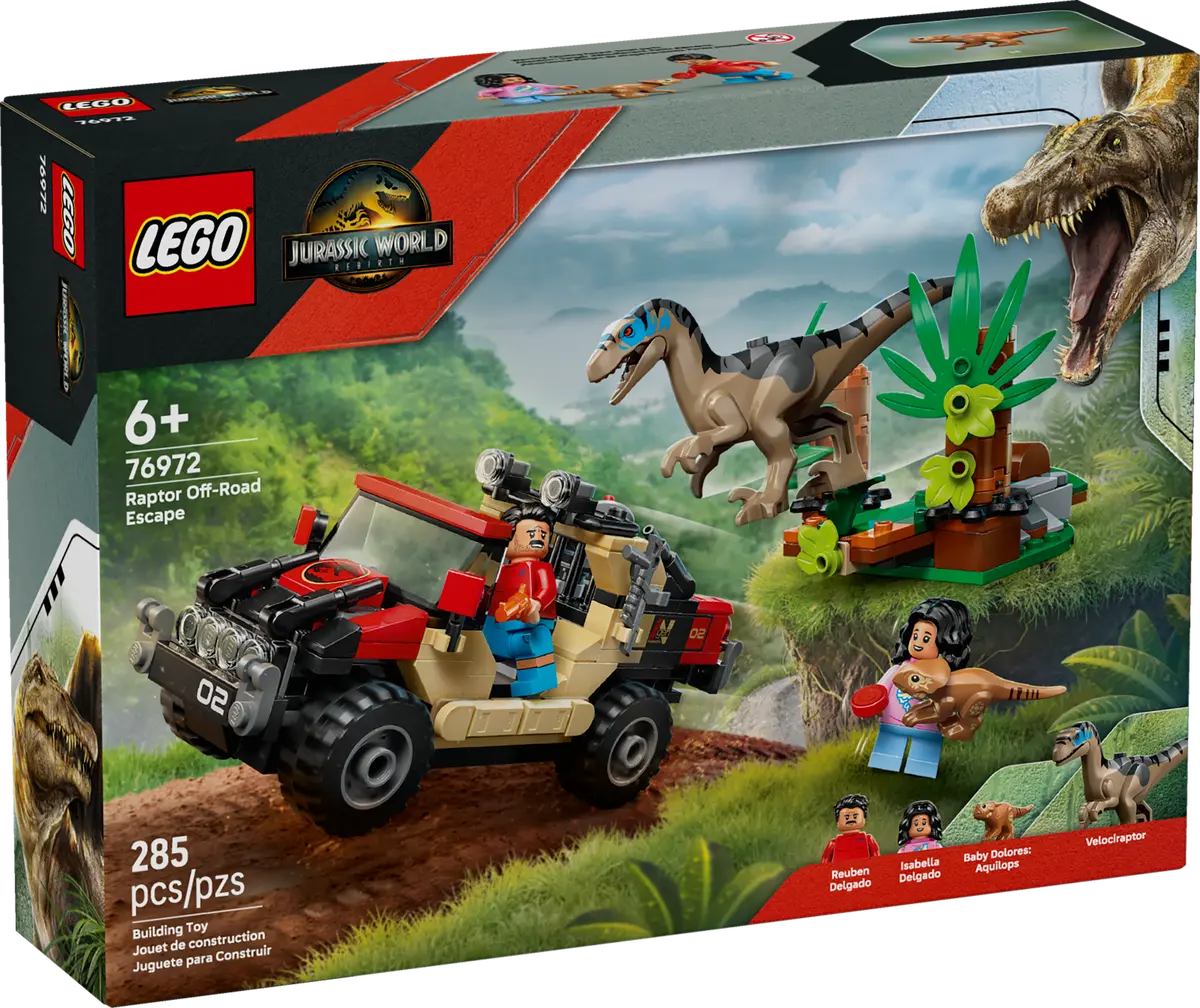 LEGO Jurassic 76972 Raptor Off-Road Escape