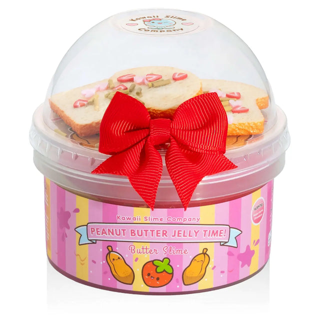 Peanut Butter Jelly Time Strawberry Kawaii Slime