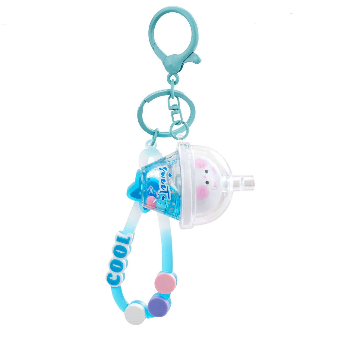 Sweet Pals Boba Liquid Effect Sensory Keychain - Blue