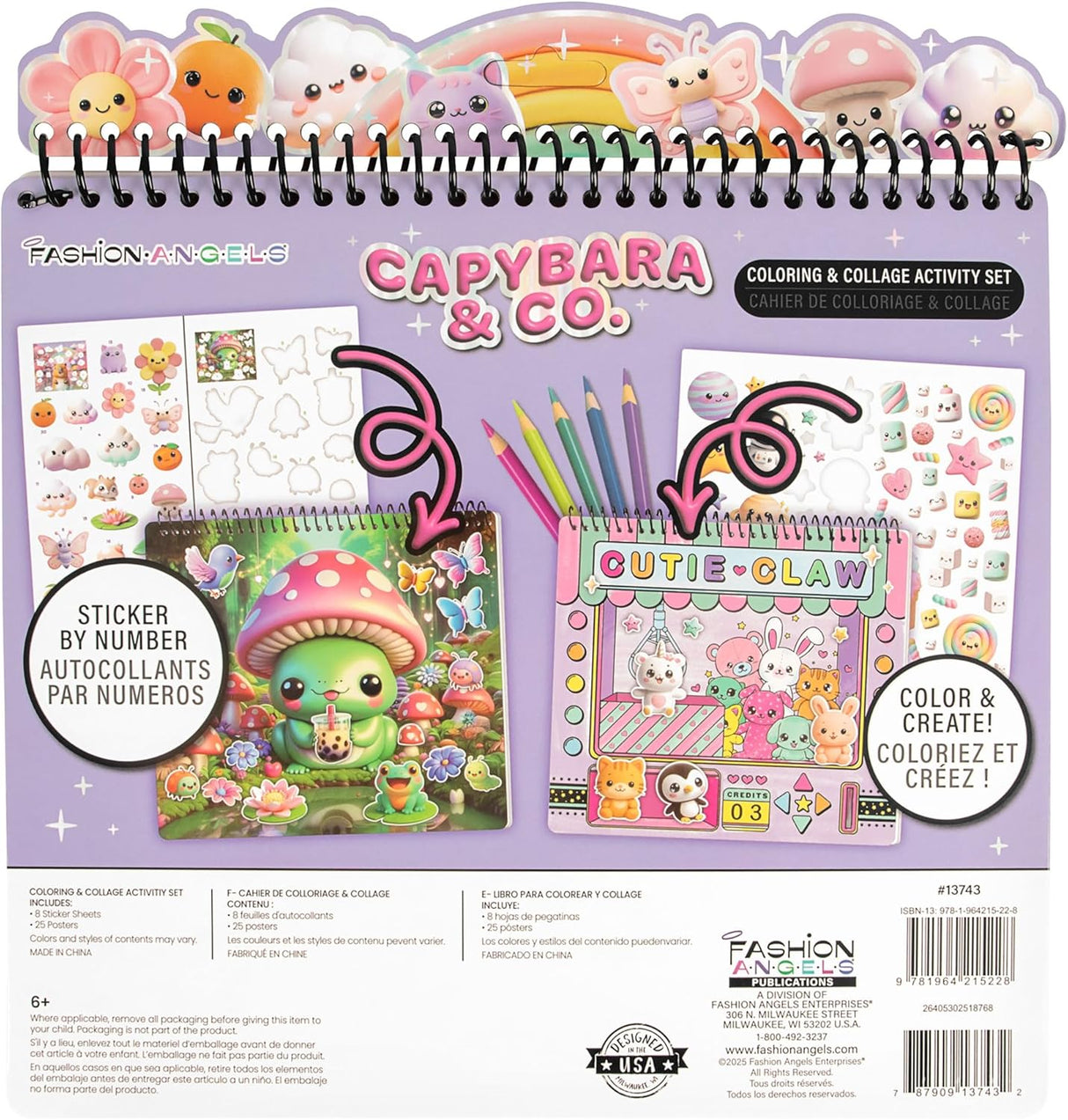 Capybara & Co. Sticker & Coloring Set