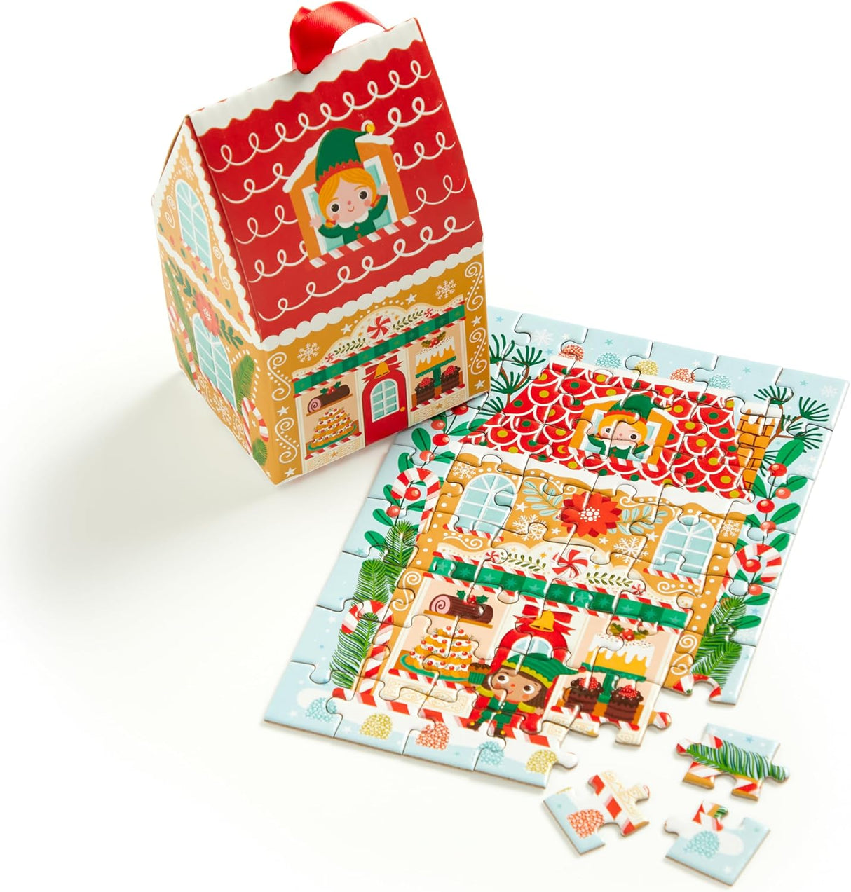 MudPuppy Puzzle Ornament Santa's Bakery