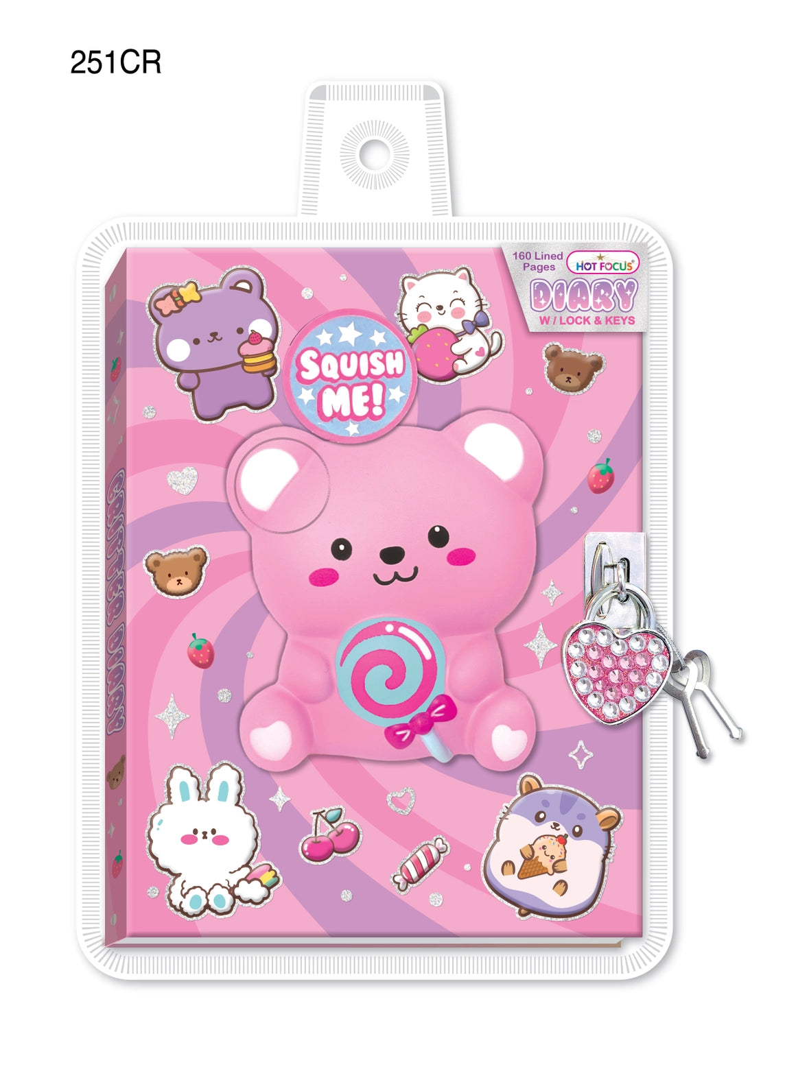 Diary with Lock & Keys, Critters