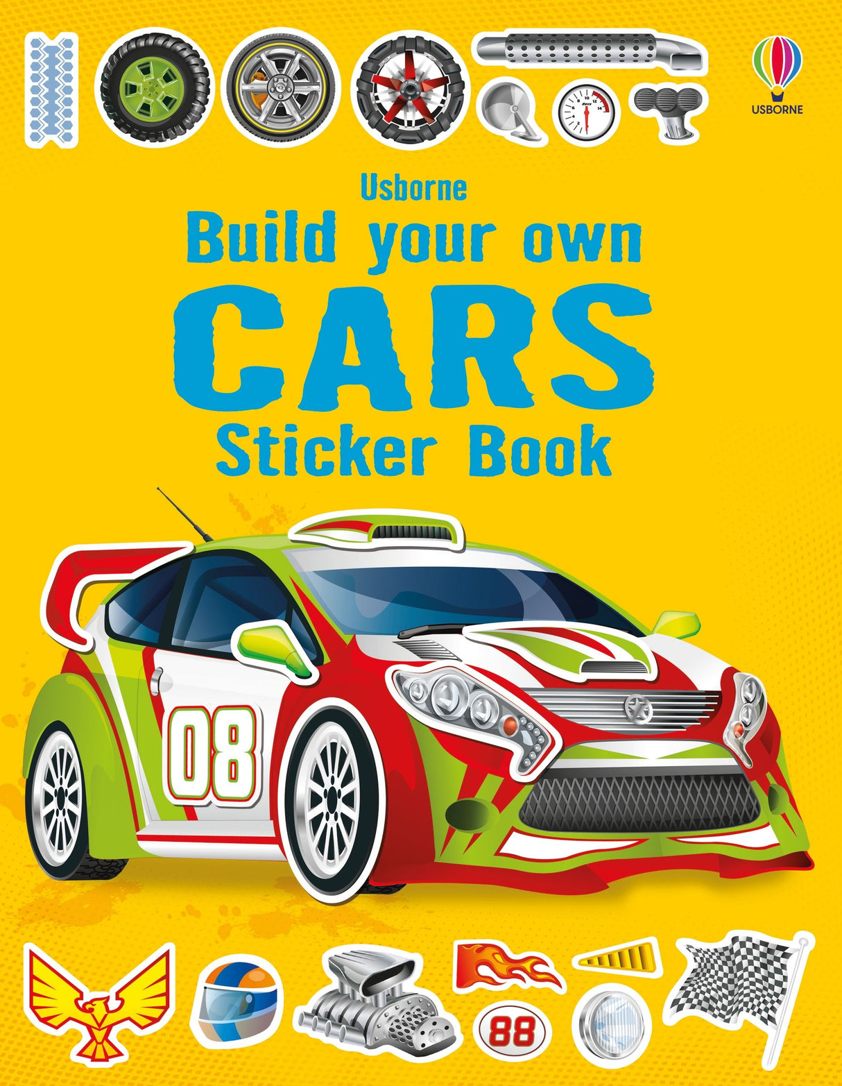 Usborne Build Your Own Cars Sticker Book