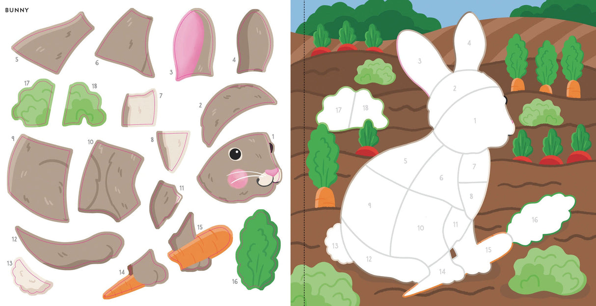 My First Color-by-Sticker Book -- Furry Friends