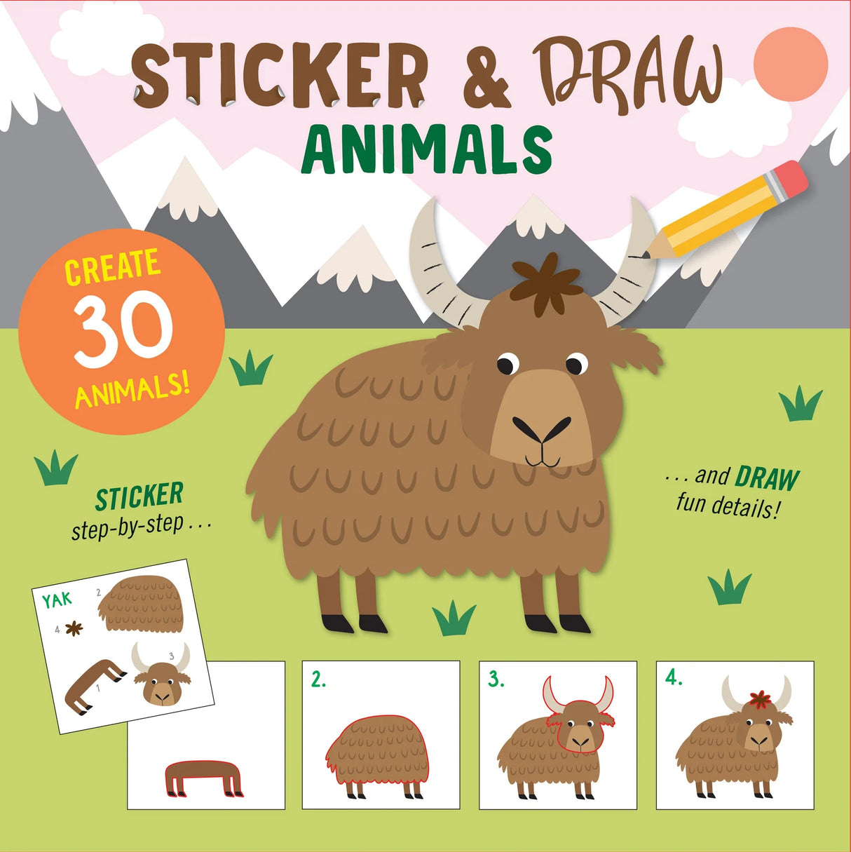 Draw-by-Sticker Book - Animals