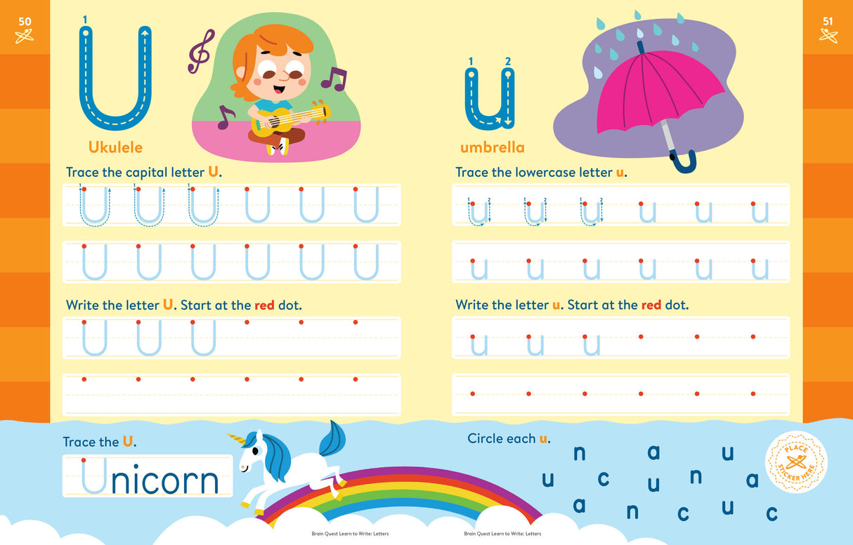Brain Quest Learn to Write: Letters