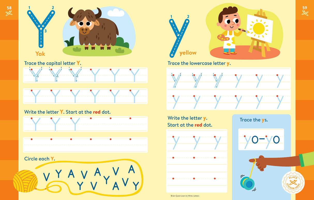 Brain Quest Learn to Write: Letters