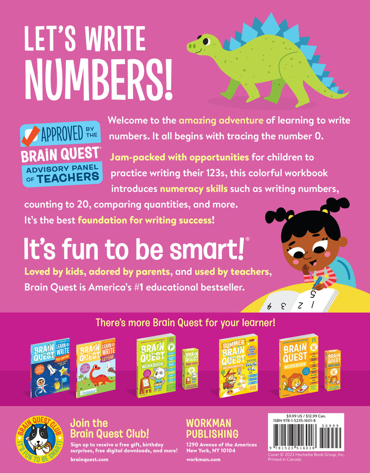 Brain Quest Learn to Write: Numbers
