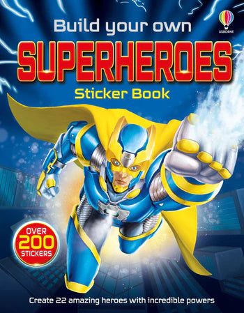 Usborne Build Your Own Superheroes Sticker Book
