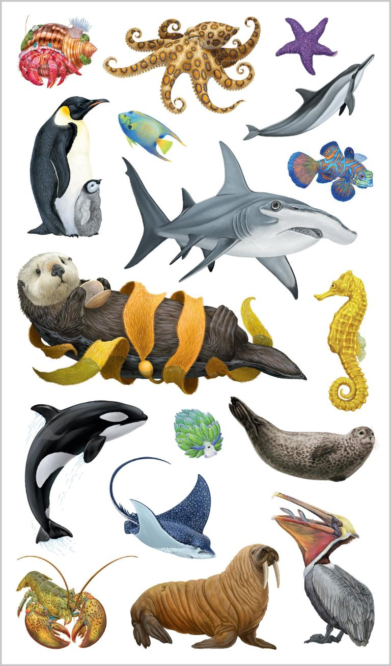 Watery World of Tattoo Ocean Animals