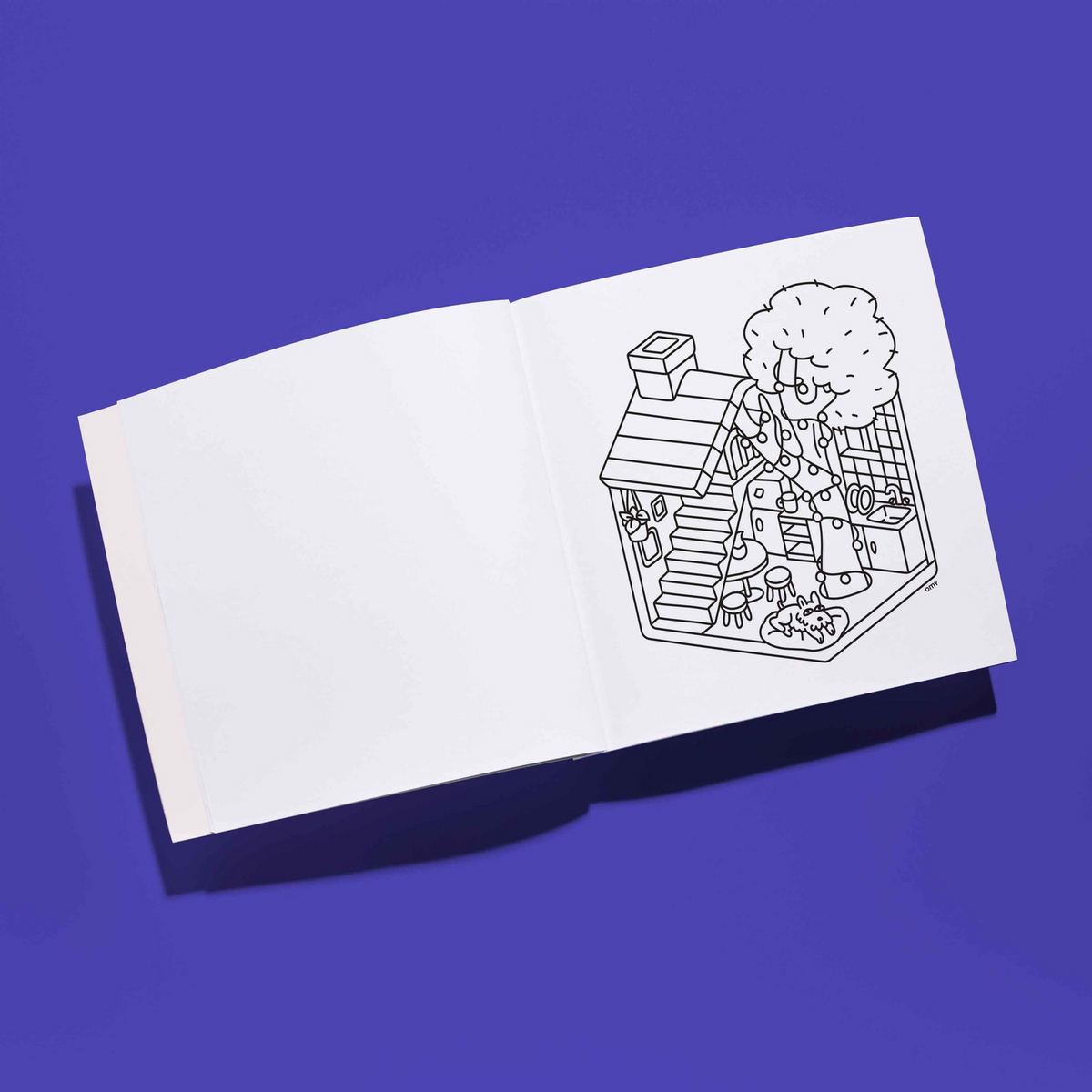 Cozy Art - Calm & Cute Coloring Notebooks - Tiny House