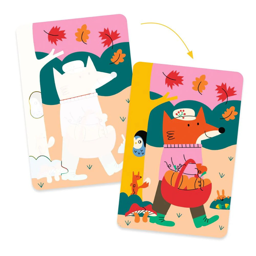 Djeco Magic Coloring Kit 4 Seasons