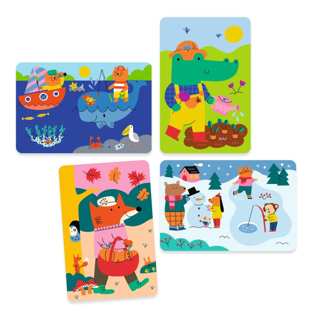 Djeco Magic Coloring Kit 4 Seasons
