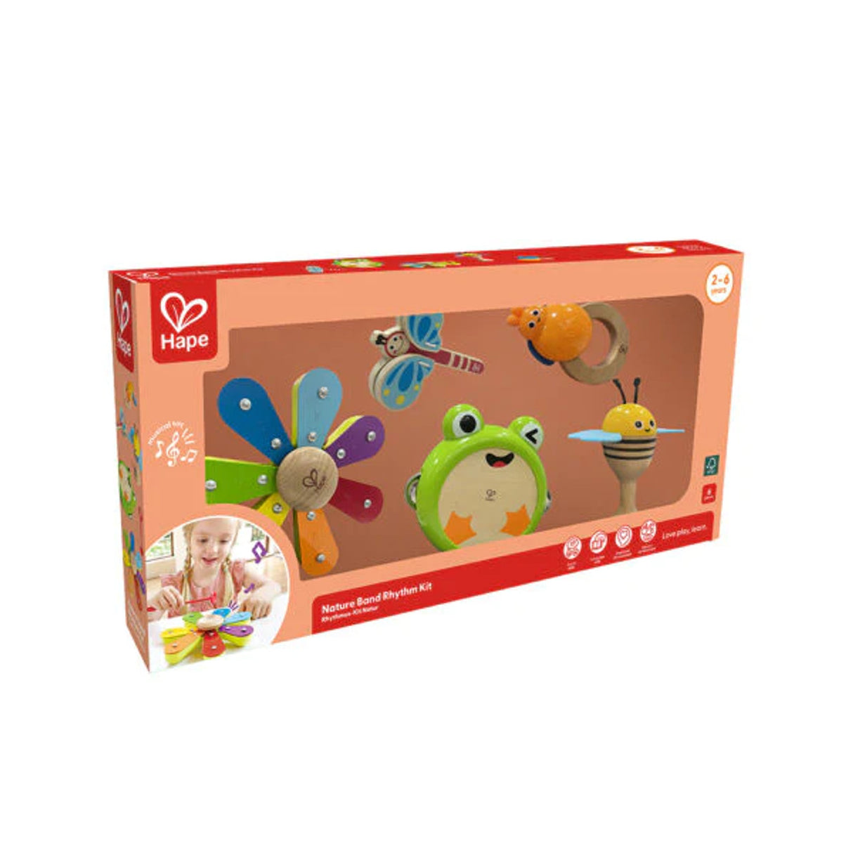 Hape E0639 Nature Band Rhythm Kit