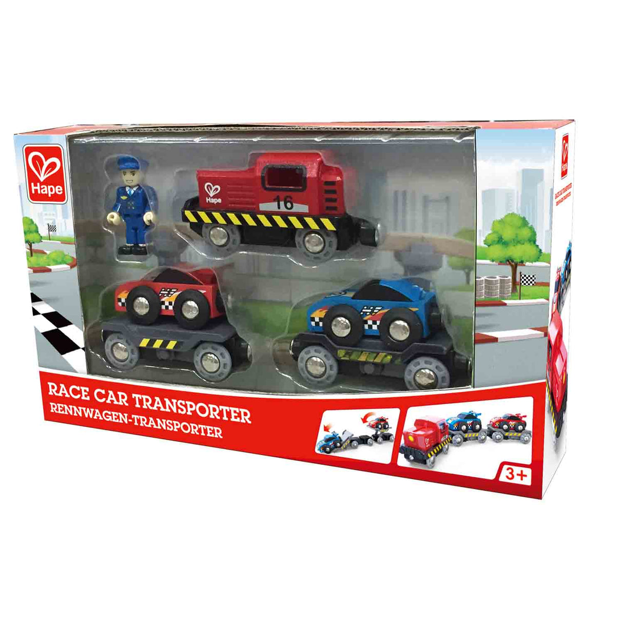 Hape E3735 Race Car Transporter