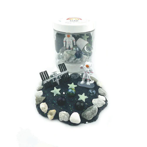Space Sensory PlayDough-to-Go Jar