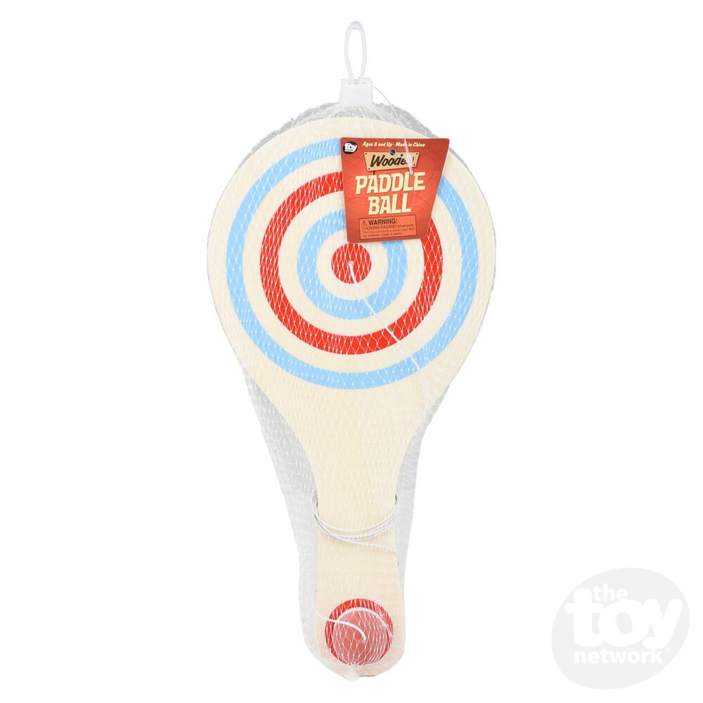 Wooden Paddle Ball 11.33"