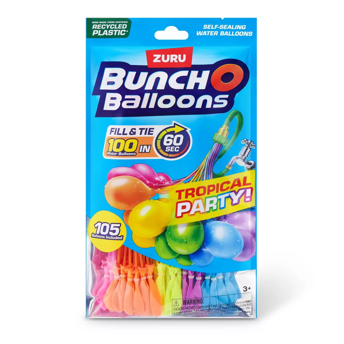 Zuru Bunch O Balloons 3 Pk Tropical Party