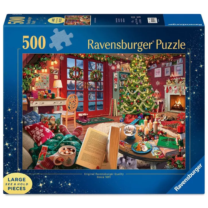 Cozy Christmas Retreat 500 Piece Jigsaw Puzzle