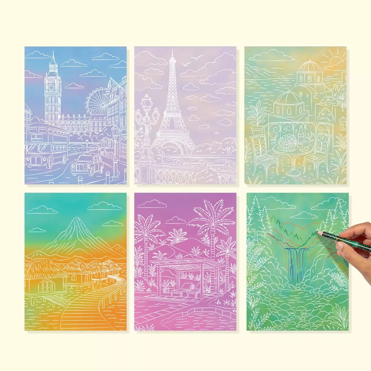 Lifelines Tracing Art Pads with Colored Pencils