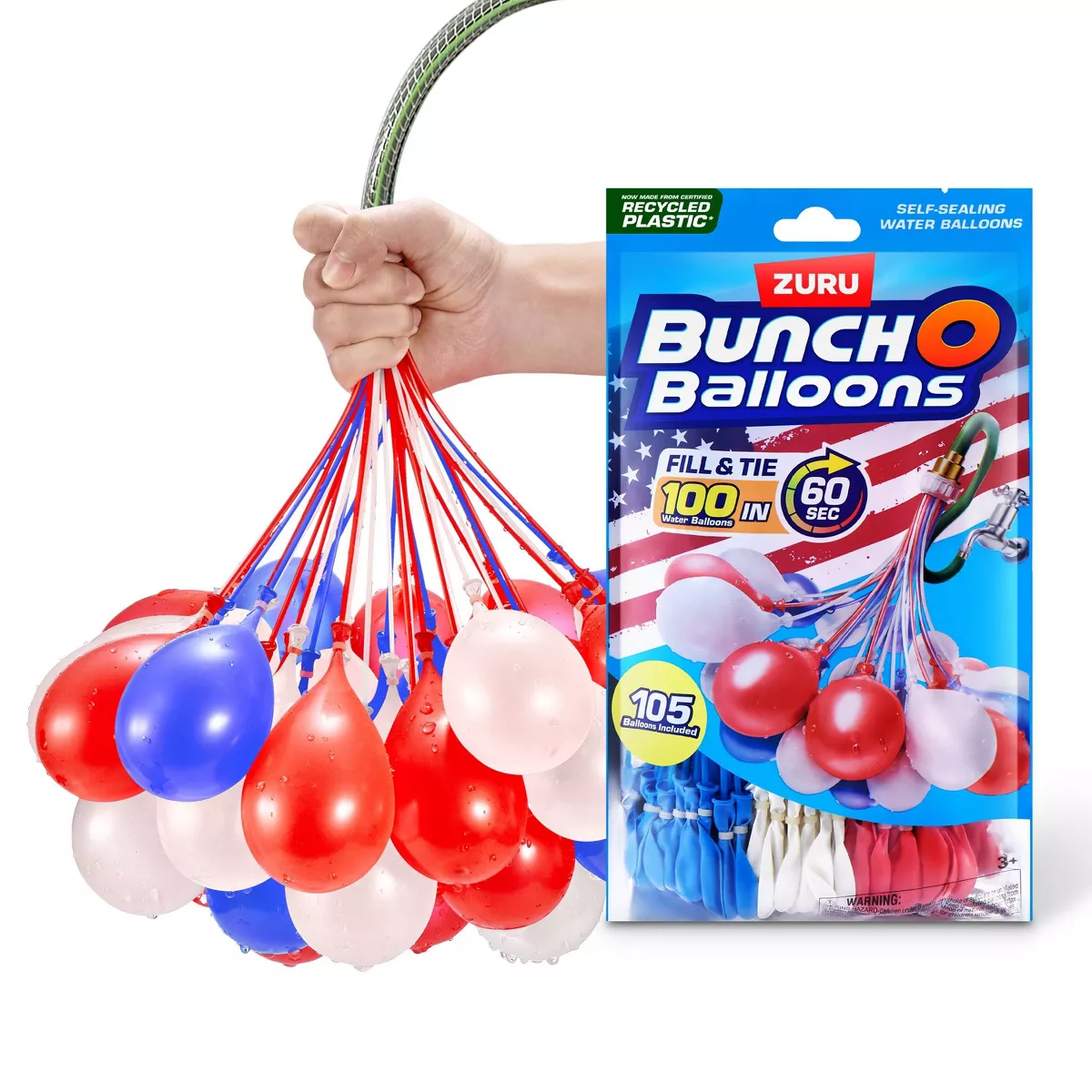 Zuru 3pk Bunch O Balloons Red White Blue