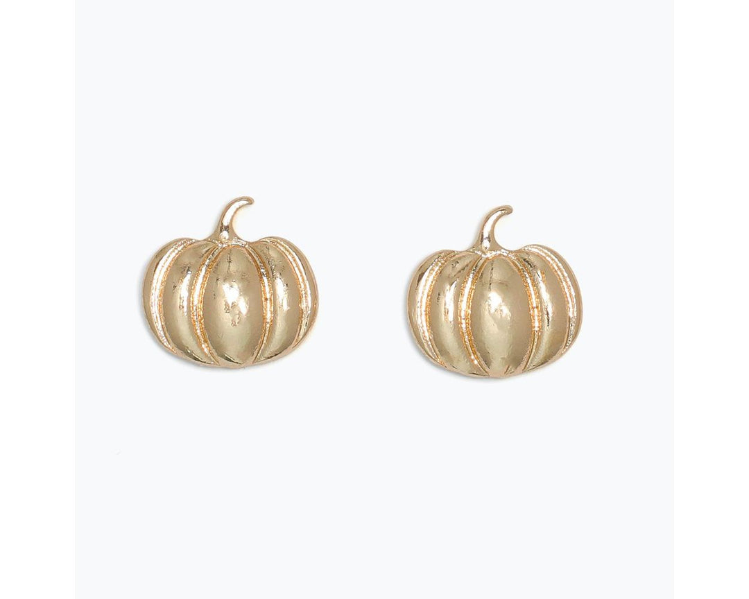 Gold Pumpkin Earrings