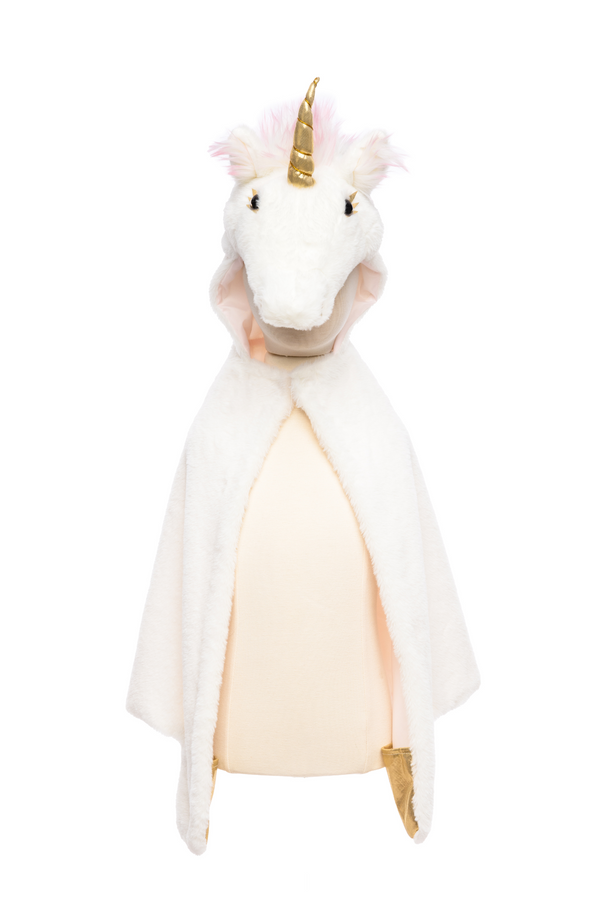 Unicorn Cuddle Cape, White 4-6