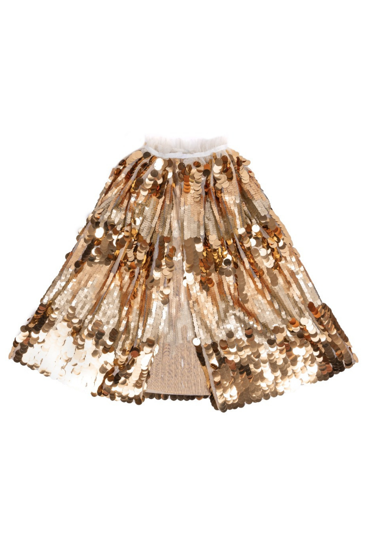 The 5th Avenue Paillette Cape, Gold, Size 4-6