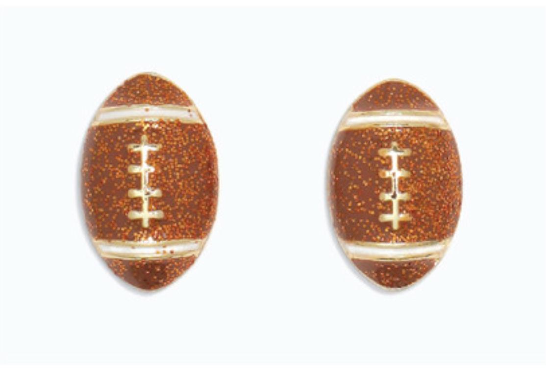 Glam Football Earrings