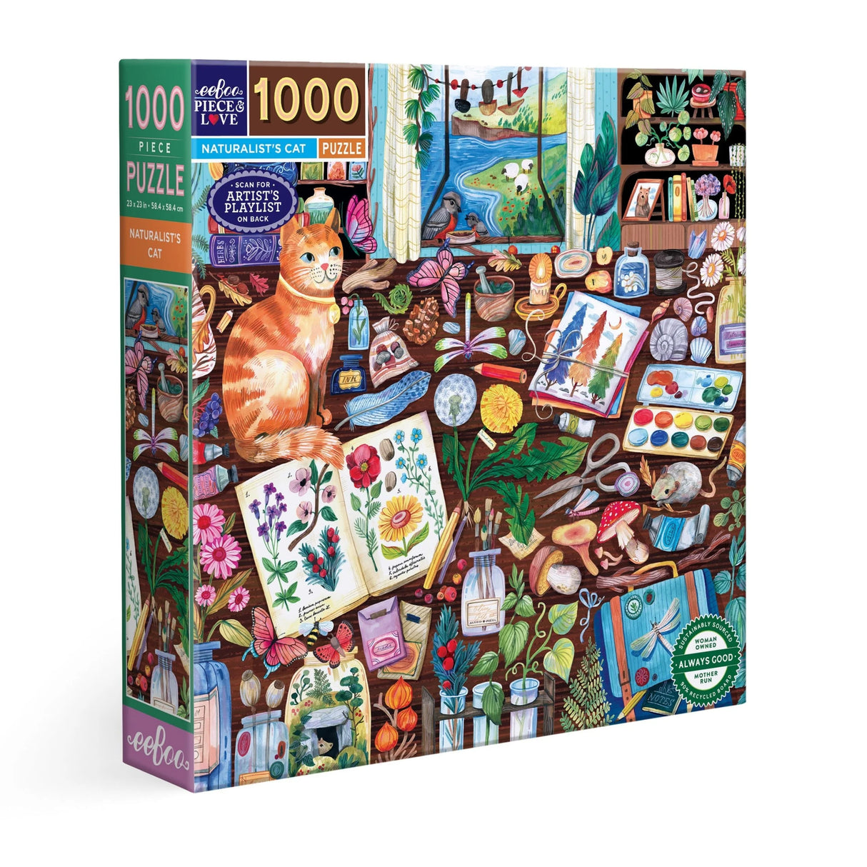Naturalist's Cat 1000 Piece Puzzle