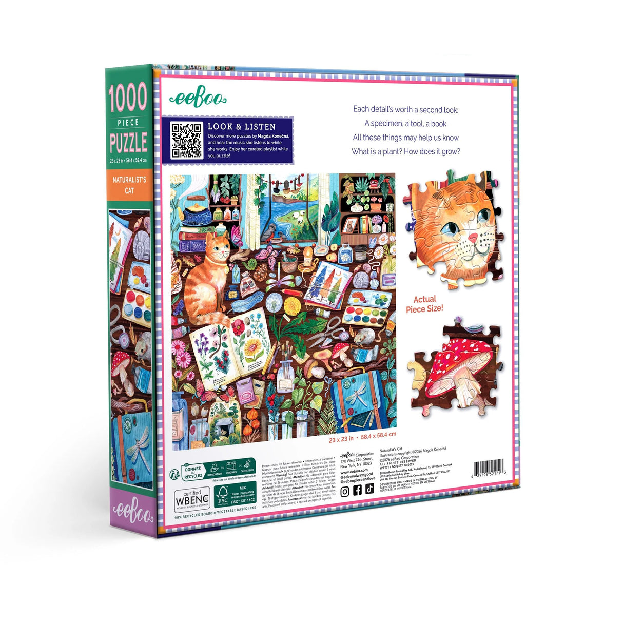 Naturalist's Cat 1000 Piece Puzzle