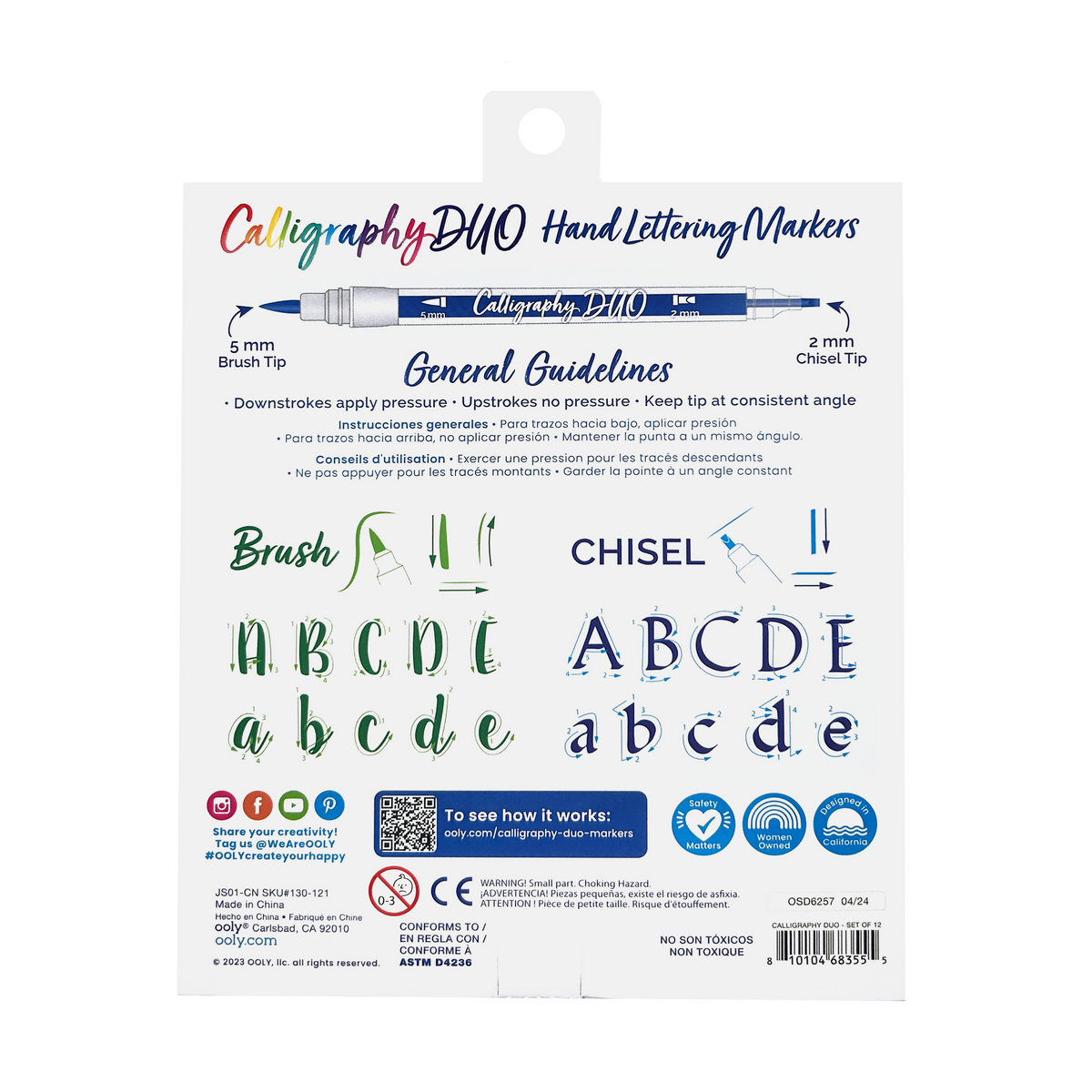 Calligraphy Duo Double-Ended Markers - Set of 12
