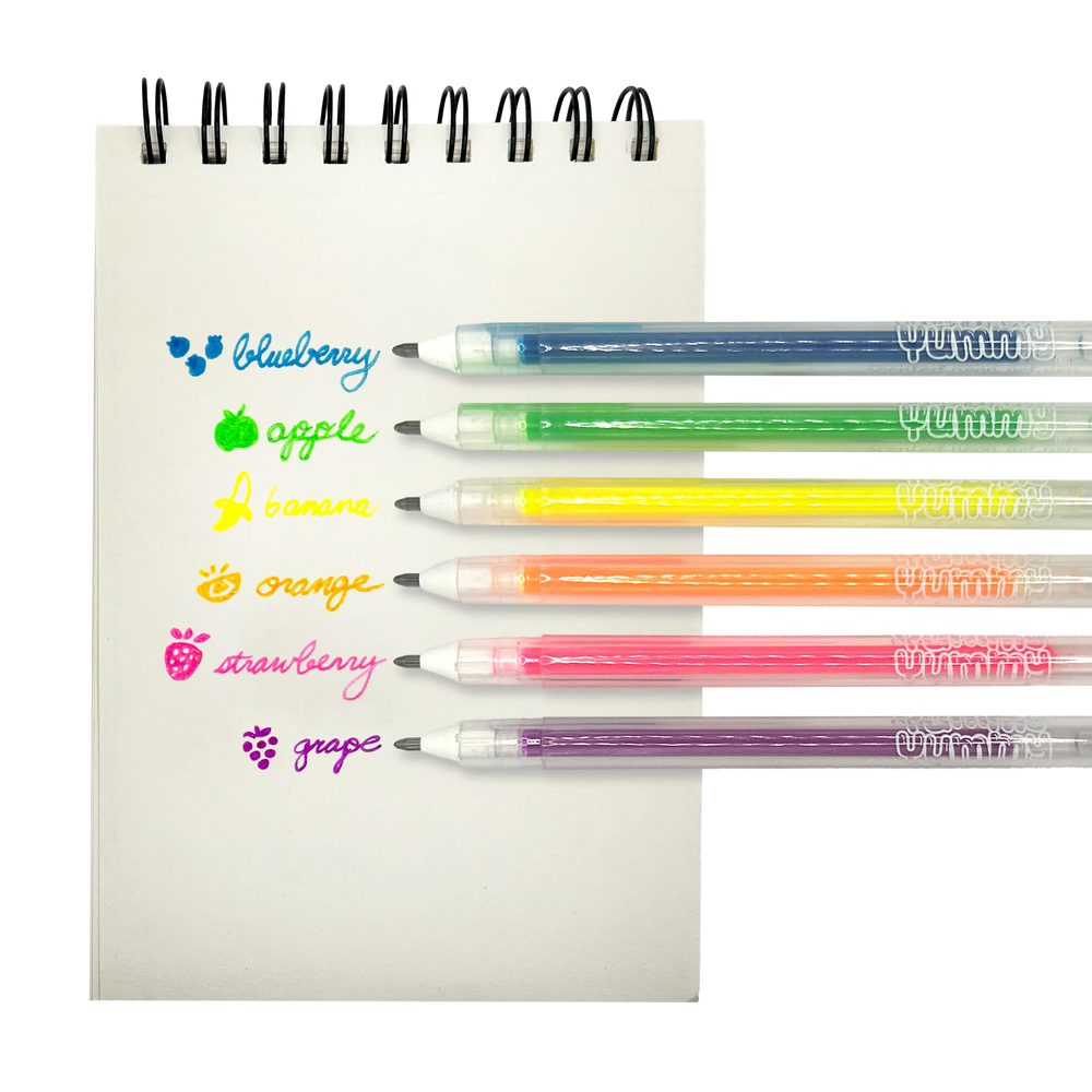 Yummy Yummy 6 Scented Neon Gel Pens