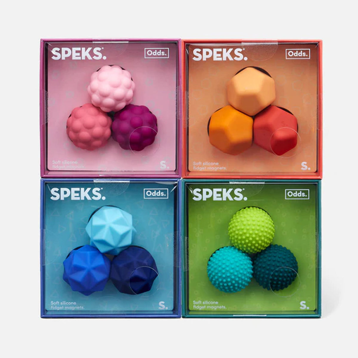 Speks Odds Green Dots Soft Silicone Fidget Magnets