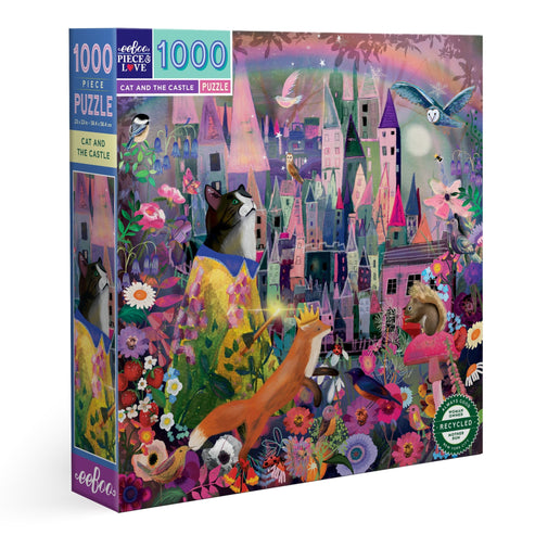 Cat and the Castle 1000 Piece Square Puzzle