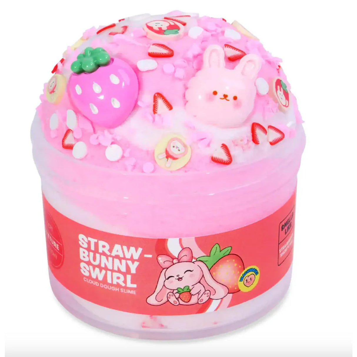 Straw-Bunny Swirl Slime