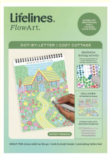 Lifelines FlowArt Dot-by-Letter: Cozy Cottage