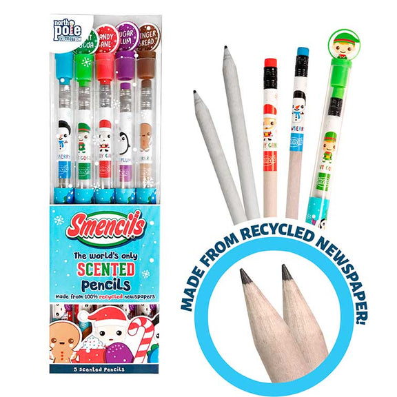 Holiday Smencils 5 Pack