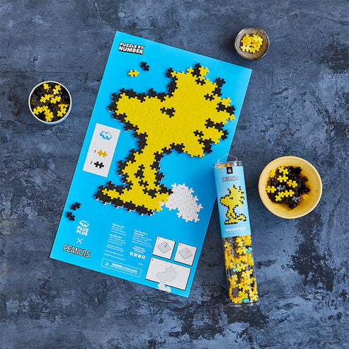Plus-Plus Peanuts Puzzle By Number Tubes Woodstock