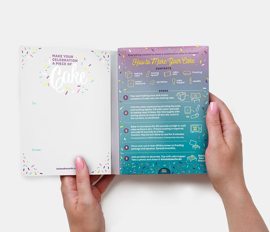 Unicorn Birthday Cake Card - Vanilla