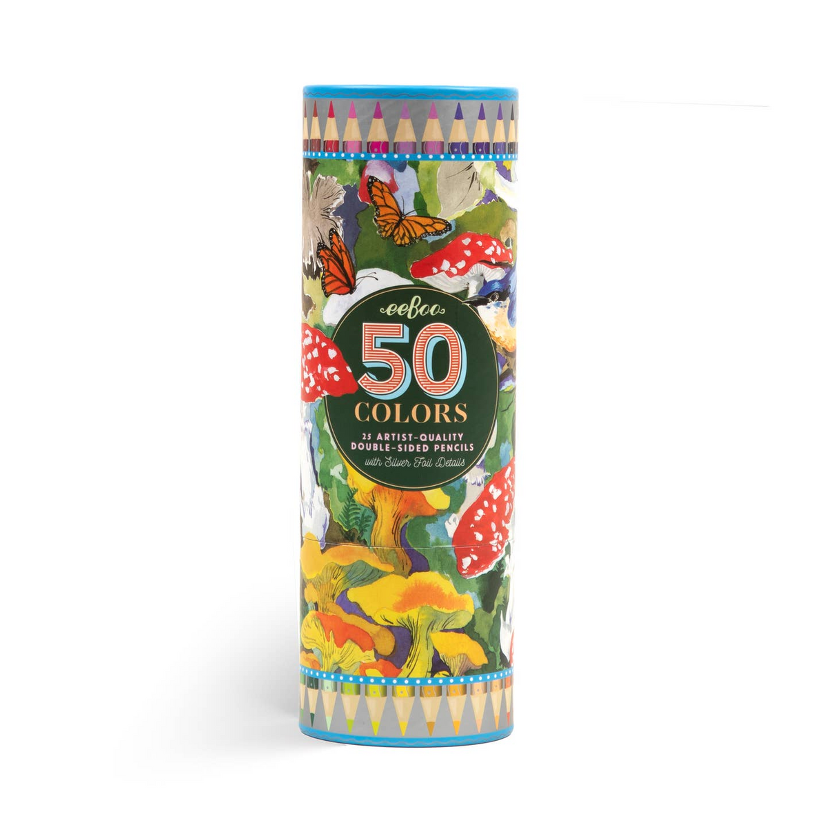 Mushroom 25 Double-Sided Pencils