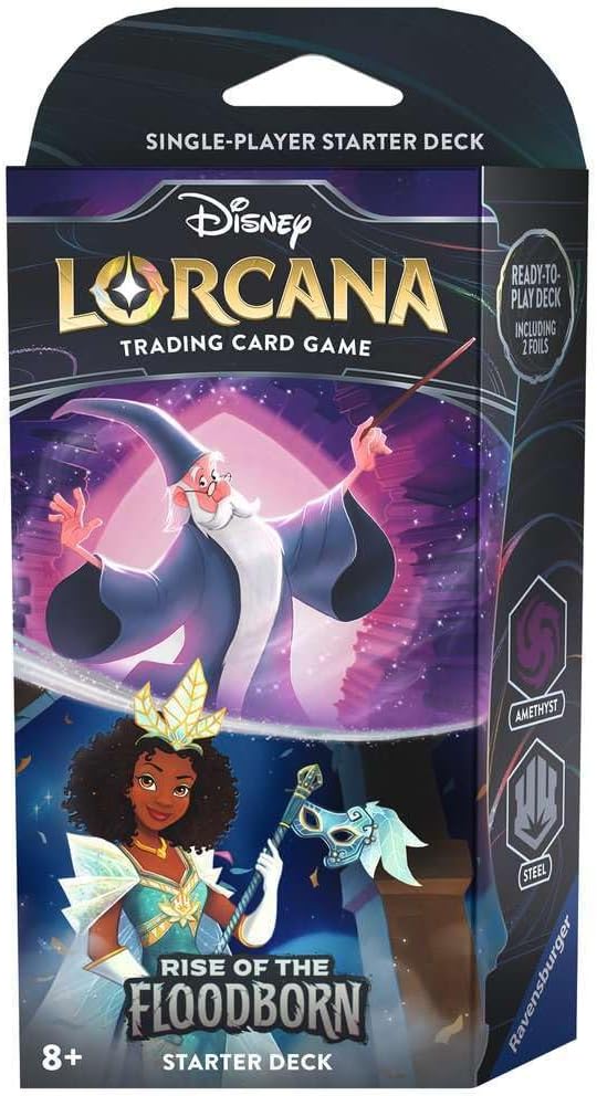 Lorcana TCG Rise of the Floodborn Starter Deck: Amethyst/Steel – Turner Toys