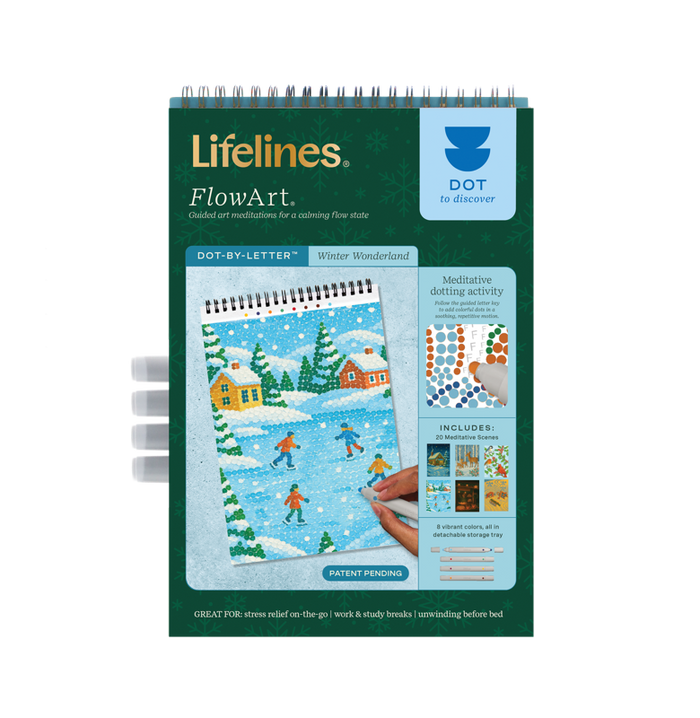 Lifelines FlowArt: Dot-by-Letter, Winter Wonderland