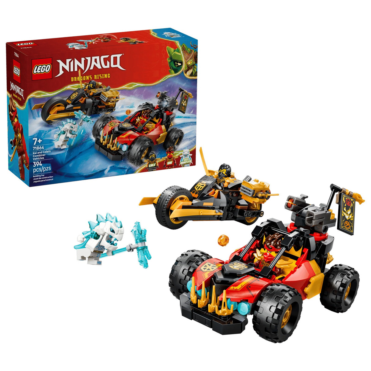 LEGO Ninjago 71864 Kai and Cole's Combiner Vehicles