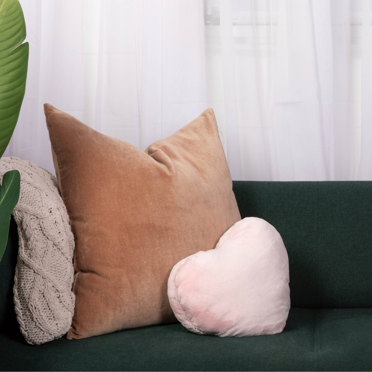 The Heart to Hug Pillow - Peaceful Pink