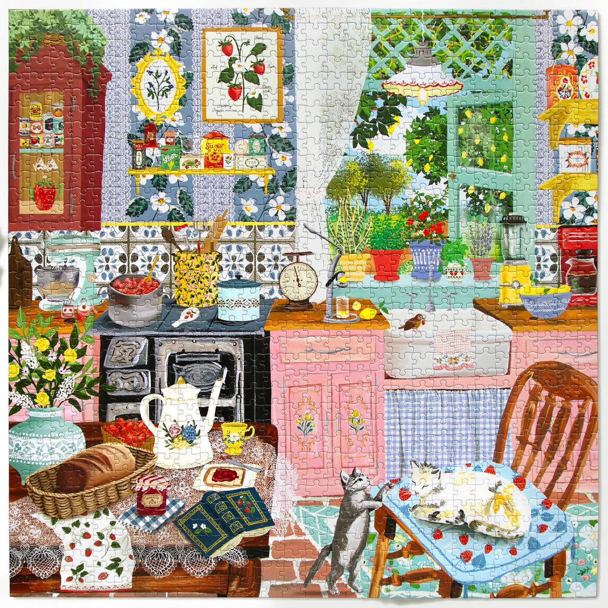 Scandinavian Garden 1000 Piece Square Puzzle