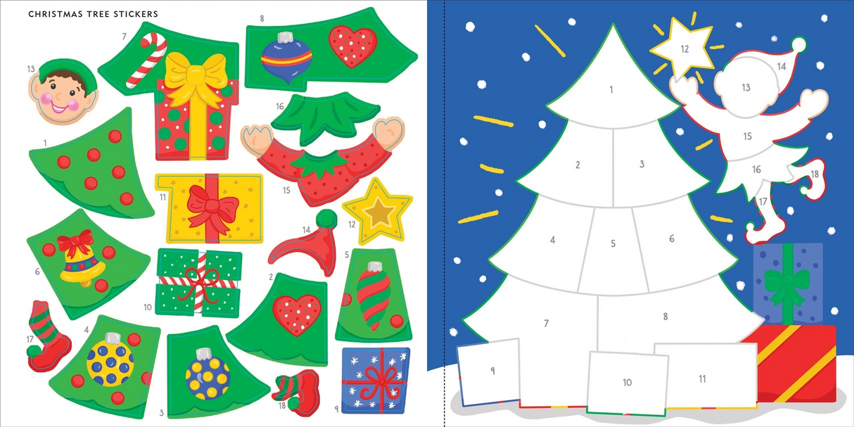 My First Color-By-Sticker Book - Christmas