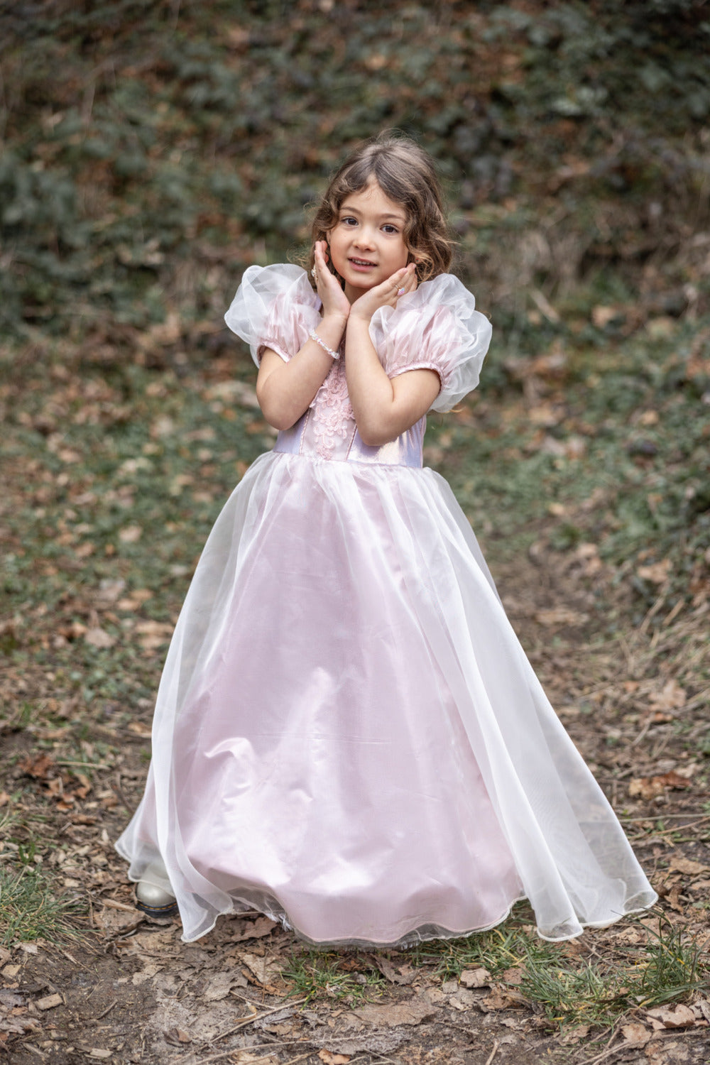 Platinum Princess Gown (size 5-6)